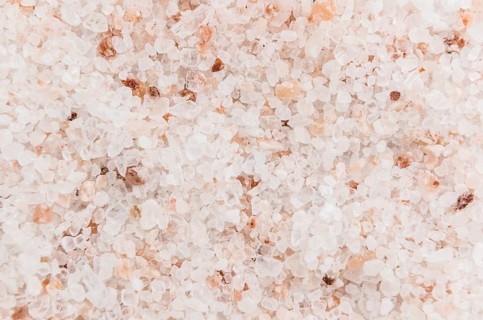 Portion of Pink Salt (close-up shot, selective focus)