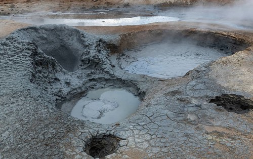 Hverir Geothermal Area in the northern part of Iceland (near Myvatn)