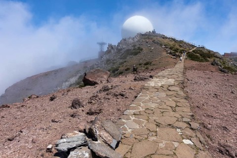 Hiking trail on the Pico do Arieiro Madeira Portugal
