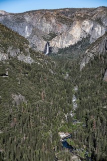 Yosemite Valley with Brideveil Falls in the background, California, USA, North America