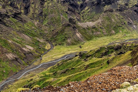 Stunning shot at Eyjafjallajokull area in the western part of Iceland