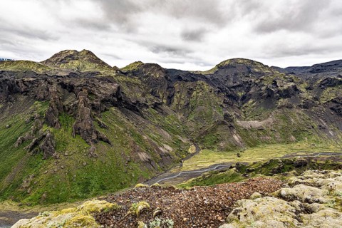 Stunning shot at Eyjafjallajokull area in the western part of Iceland
