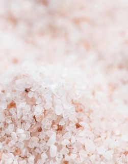 Portion of Pink Salt (close-up shot, selective focus)