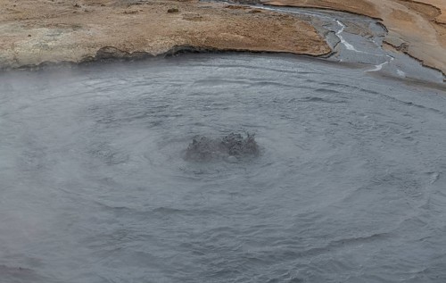 Hverir Geothermal Area in the northern part of Iceland (near Myvatn)