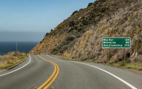 Pacific Coast Highway in California, USA, North America