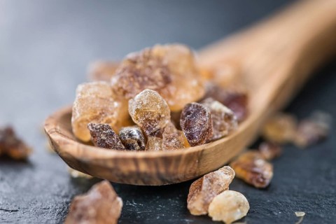 Brown Rock Candy (detailed close-up shot, selective focus)