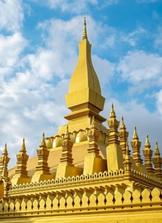 Pha That Luang stupa, Vientiane, Laos, Asia
