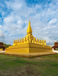 Pha That Luang stupa, Vientiane, Laos, Asia