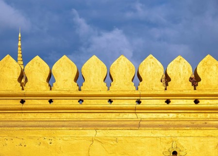 Architectural detail, Pha That Luang, Vientiane, Laos, Asia