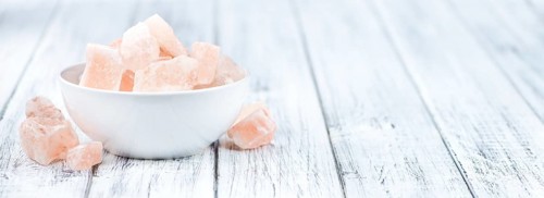 Some parts of himalayan Salt (detailed close-up shot, selective focus)