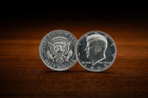 Half US Dollar, 50 cent coin, John F. Kennedy, 1973