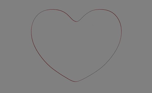 A minimalist heart outline on a grey background with red and black lines, background image