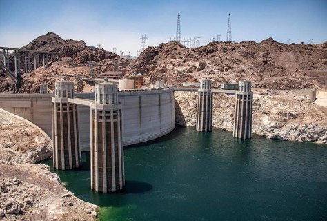 The famous Hoover Dam near Las Vegas, USA, North America