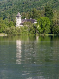 Grundlsee Castle, Grundlsee, Salzkammergut, Styria, Austria, Europe