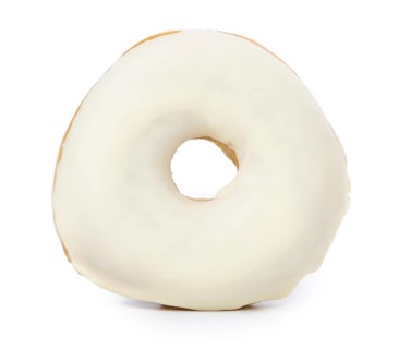 Some fresh made Donuts isolated on white background (close-up shot)