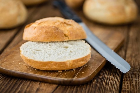 German Rolls on a vintage background as detailed close-up shot, selective focus