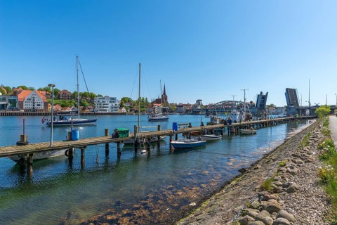 Sonderborg, Als, town of Sonderburg, St. Mary's Church, island of Alsen, Flensburg Fjord, Baltic