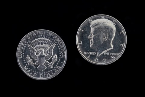 Half US Dollar, Half Dollar, 50 cent, obverse and reverse