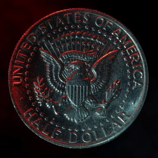 Half US Dollar, Half Dollar, 50 cent, reverse with the presidential coat of arms of the USA