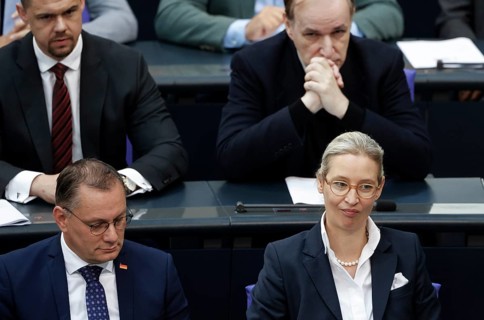 Alice Weidel, AfD parliamentary group leader and Tino Chrupalla, AfD federal chairman and AfD