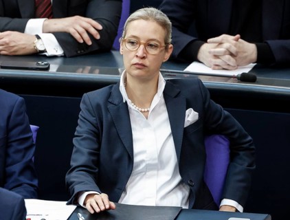 Alice Weidel, leader of the AfD parliamentary group during a session of the Bundestag, Berlin,