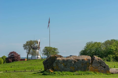 Dybbol Molle, Memorial to the German-Danish War of 1864, Düppel Mill, remains of the fortress,