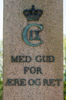 Dybbol, Düppel, Memorial to the German-Danish War of 1864, Memorial column, King Christian IX,