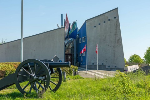 Museum, Memorial to the German-Danish War of 1864, Dybbol Banke, Düppel, Cannon, Sonderborg,