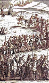 The Army of the Dead, facsimile of an engraving in, Philander von Sittenwald, facsimile of an