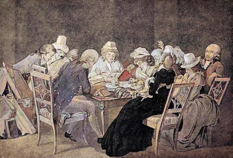 Guests of Duchess Anna Amalia around 1795, Duchess of Saxe-Weimar-Eisenach, 1739-1807, German
