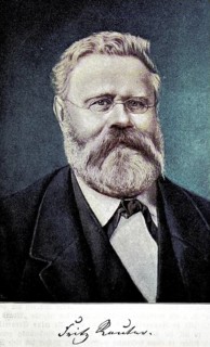 Fritz Reuter, actually Heinrich Ludwig Christian Friedrich Reuter, 7 November 1810, 12 July 1874,
