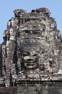 Bayon temple complex in the Ankor Wat area Cambodia