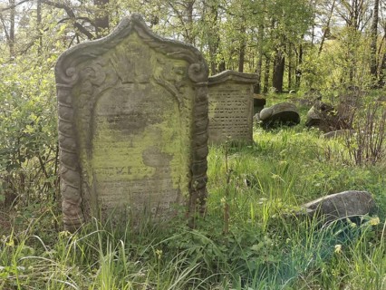 Levite graves at the Jewish cemetery, Jewish cemetery Burgkunstadt, one of the largest Jewish