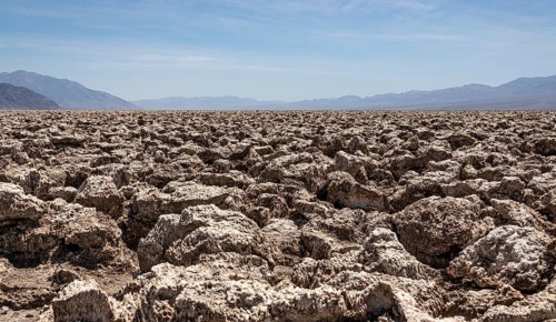 Devil's Golf Course, Death Valley National Park in California, USA, North America
