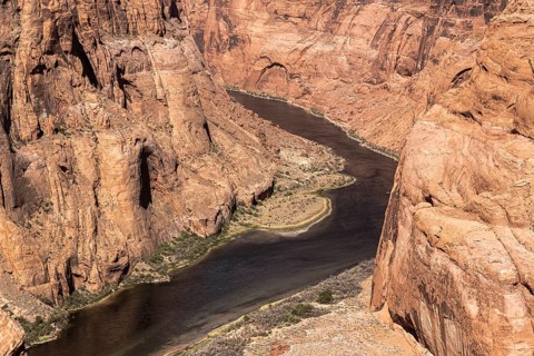 Colorado River at Horseshoe Bend, Grand Canyon, Arizona, USA, North America