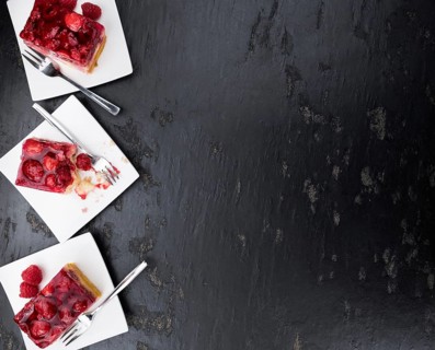 Fresh homemade Raspberry Cake (selective focus, close-up shot)