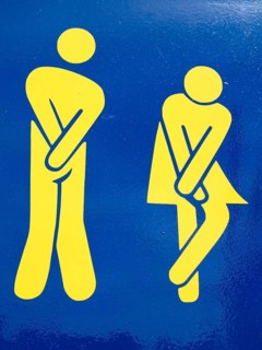 Symbol photo toilet, WC sign, Cologne, Germany, Europe