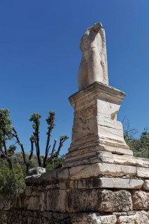 Colossal statue of the Odeion of Agrippa, male torso, 5th century A.D. Palace of the Giants, Agora,