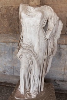Goddess Aphrodite, statue from the early. 4th century BC, Agora Museum in the Stoa of Attalos,