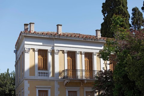 Neoclassical villa in the historic centre of Plaka, Athens, Greece, Europe