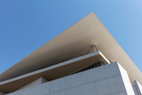Floating roof, cultural centre of the Stavros Niarchos Foundation, architect Renzo Piano,