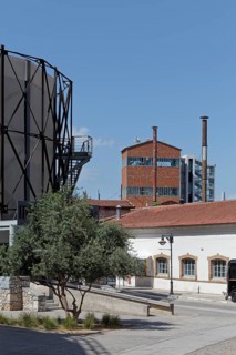 Athens Gasworks Industrial Monument from 1857, today the venue Technopolis City of Athens, Gazi