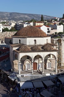 Ottoman Mosque from 1759, Monastiraki Square, Plaka Old Town, Athens, Greece, Europe