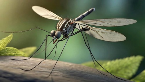 Animal, insect, mosquito, mosquito on skin, bite, close-up, AI generated, AI generated
