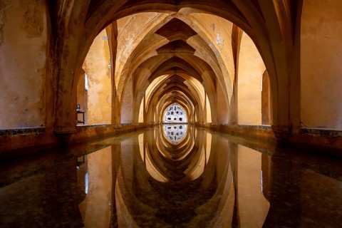 Banos de Dona Maria de Padilla, Baths of Dona Maria de Padilla, in the Moorish royal palace Real
