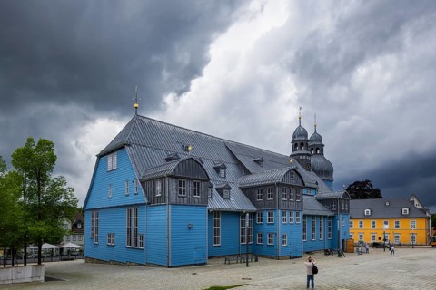 The Protestant-Lutheran Marktkirche zum Heiligen Geist is the historic main church in the Clausthal