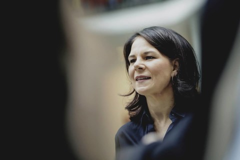 Annalena Bärbock (Alliance 90/The Greens), Federal Foreign Minister, photographed during a visit to