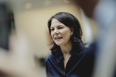 Annalena Bärbock (Alliance 90/The Greens), Federal Foreign Minister, photographed during a visit to