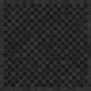 A monochrome checkerboard pattern with varying shades of black and gray squares creating a