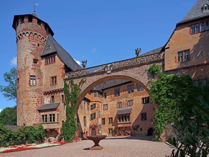 Fürstenau Castle, built from the 14th century, Michelstadt-Steinbach, Odenwaldkreis, Hesse,